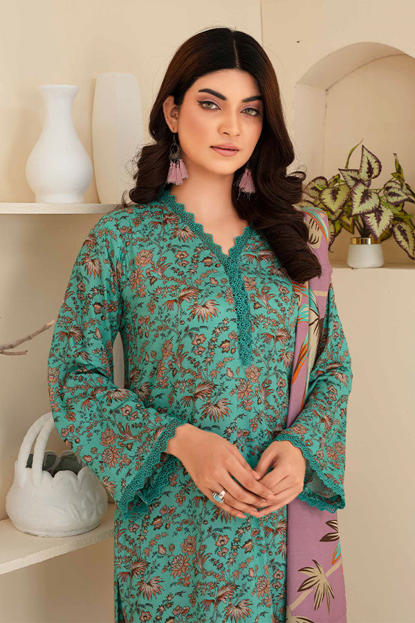 Feroza Fabiha Print Linen'24 D#9