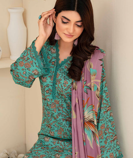 Feroza Fabiha Print Linen'24 D#9