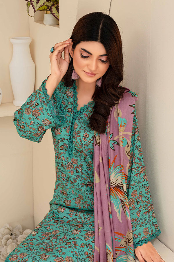 Feroza Fabiha Print Linen'24 D#9