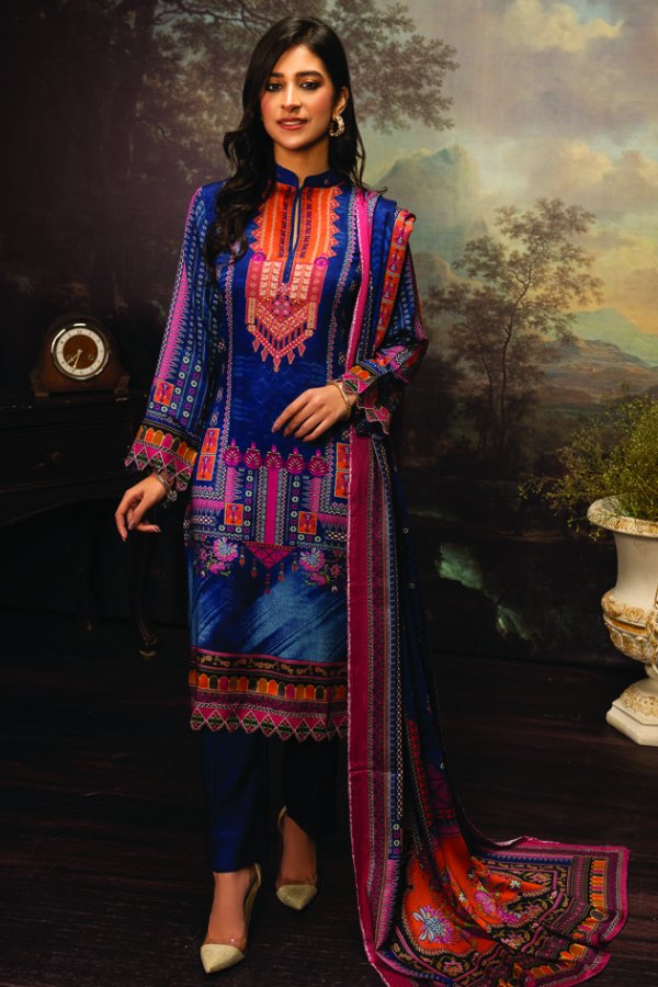 Firdous D/Woven`21 D#2294 (Royal Blue)