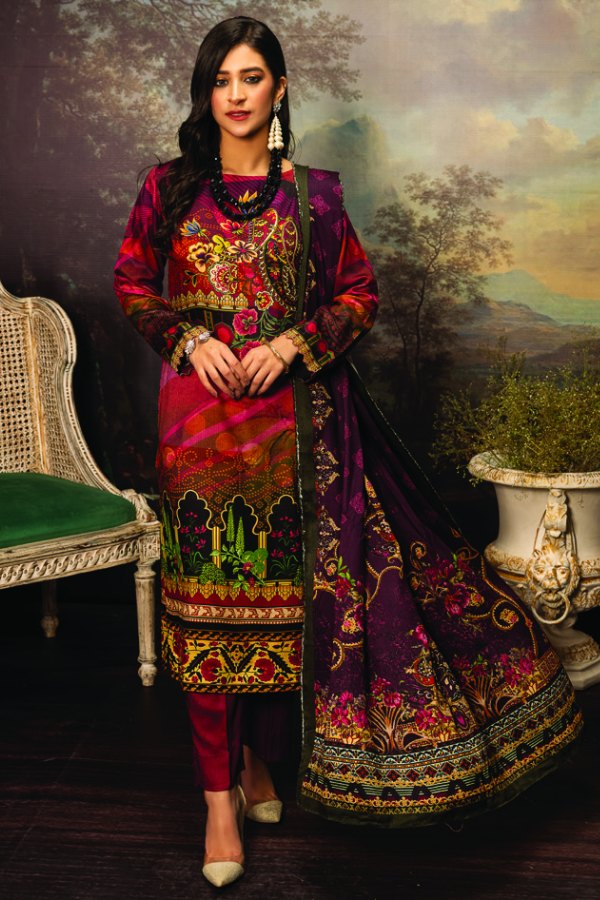 Firdous D/Woven`21 D#2297 (L Purple)