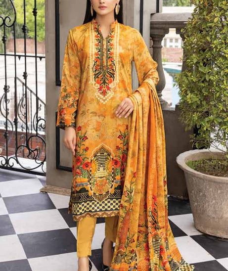 Firdous Digital Jacquard'21 D#2285 Mustard