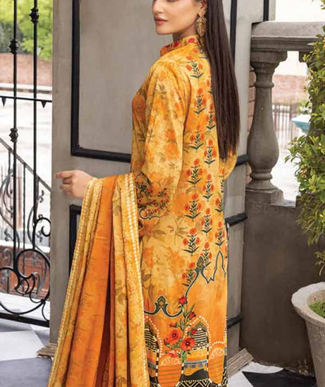 Firdous Digital Jacquard'21 D#2285 Mustard