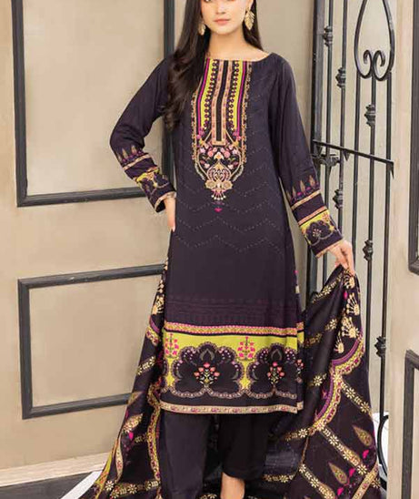 Firdous Digital Jacquard'21 D#2386 Purple