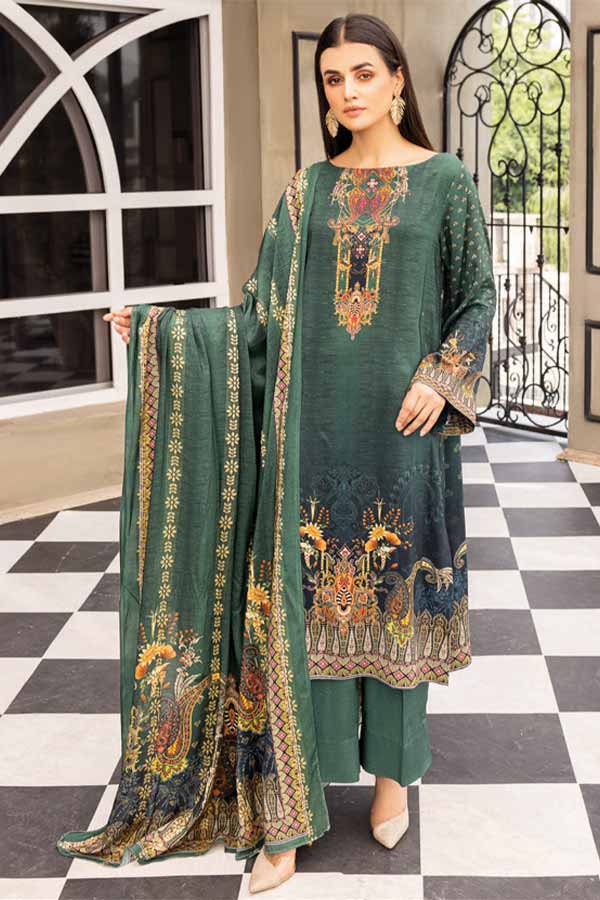 Firdous Digital Jacquard'21 D#2388 Green