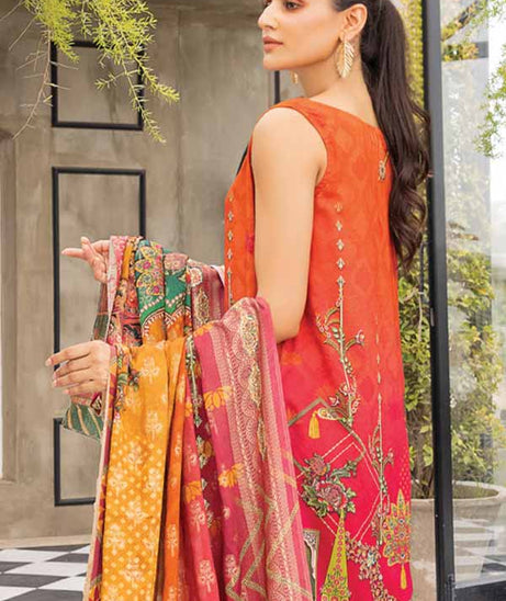 Firdous Digital Jacquard'21 D#2390 Orange
