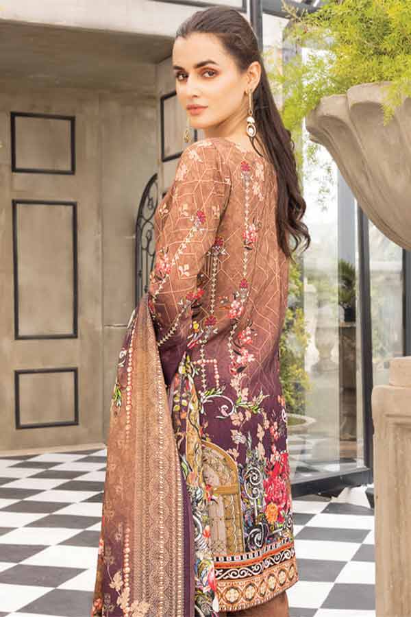 Firdous Digital Jacquard'21 D#2392 Brown