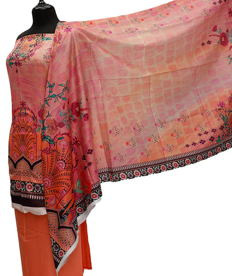 Firdous Digital Lawn'21 D#2201 Peach