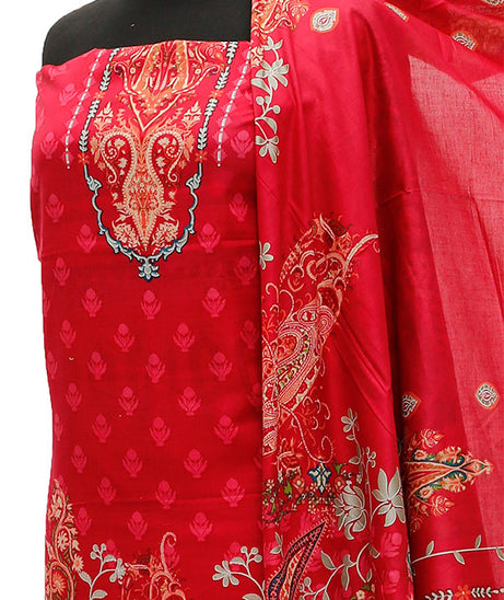 Firdous Digital Lawn'21 D#714 Pink
