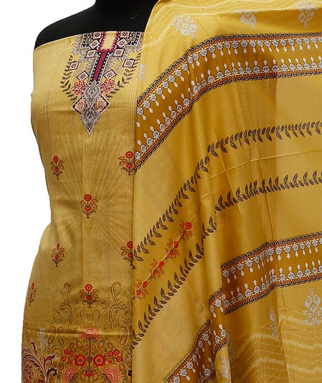 Firdous Digital Lawn'21 D#715 Golden