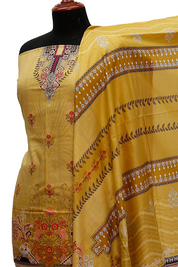 Firdous Digital Lawn'21 D#715 Golden