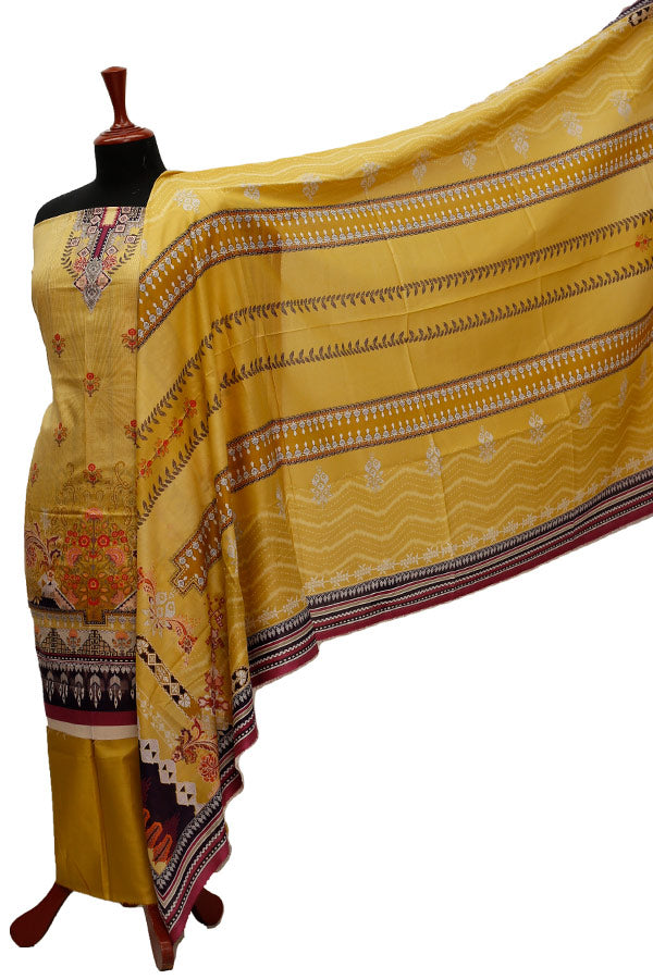 Firdous Digital Lawn'21 D#715 Golden