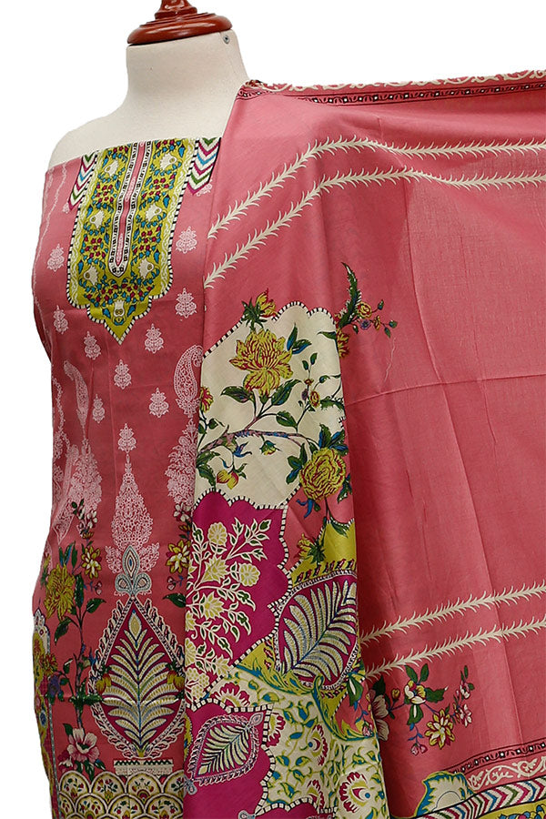 Firdous Digital Lawn'21 D#717 Pink
