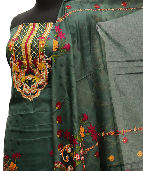 Firdous Digital Lawn'21 D#718 D Green