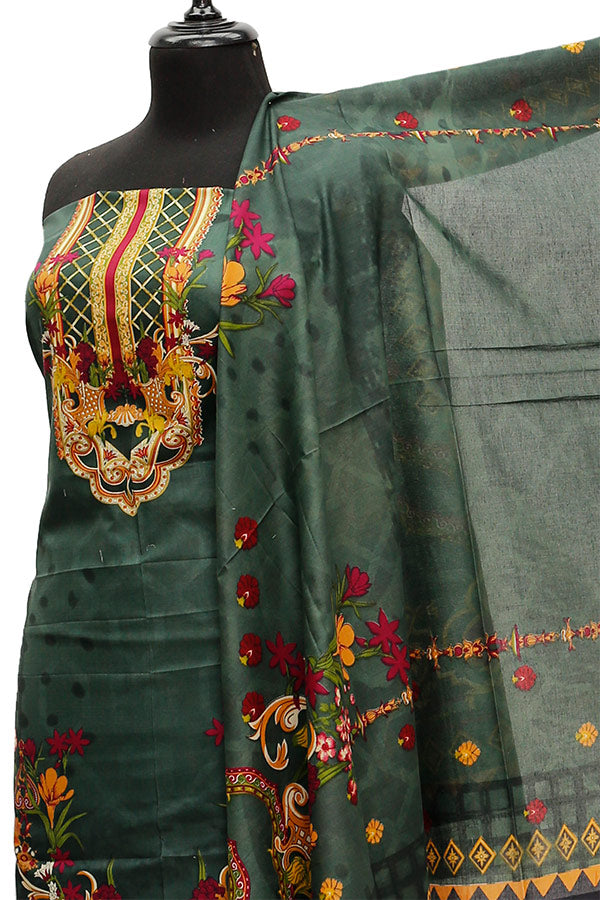 Firdous Digital Lawn'21 D#718 D Green