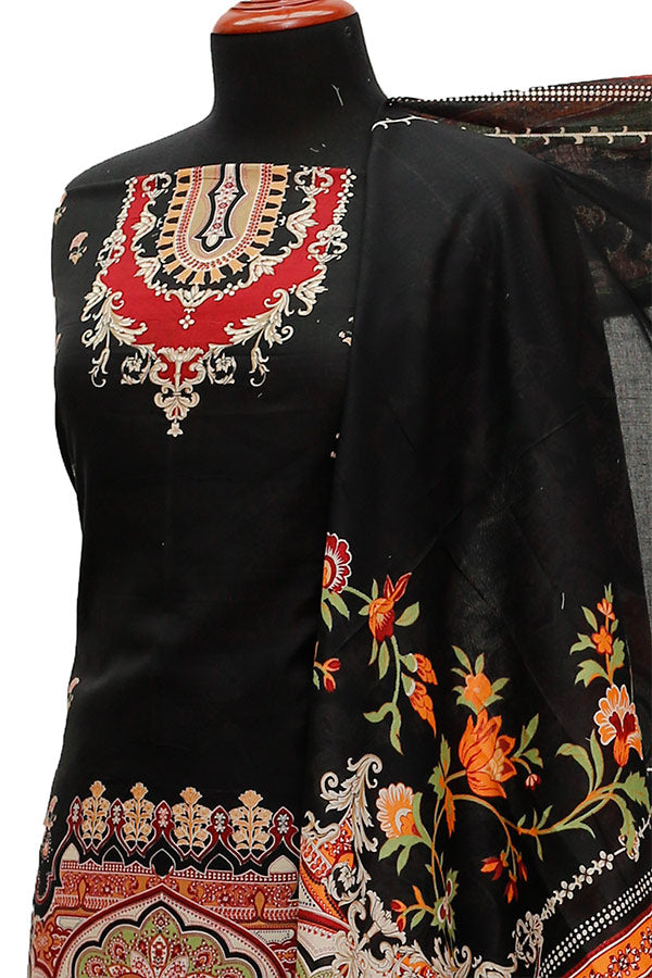 Firdous Digital Lawn'21 D#721 Black