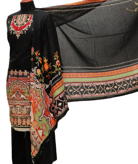 Firdous Digital Lawn'21 D#721 Black