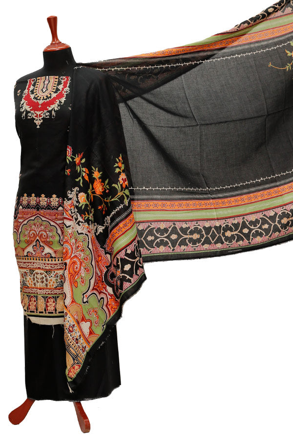 Firdous Digital Lawn'21 D#721 Black