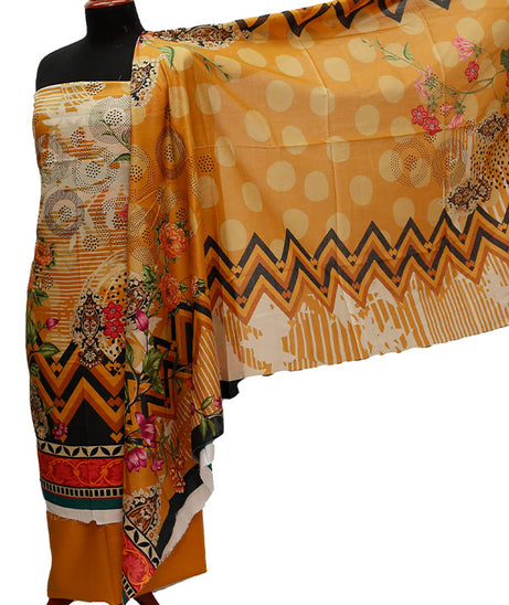 Firdous Digital Lawn'21 D#833 Golden
