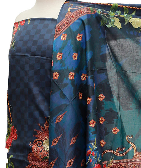 Firdous Digital Lawn'21 D#838 N Blue