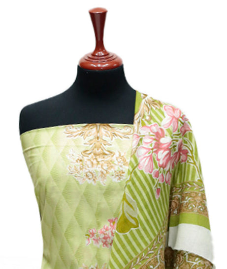 Firdous Korian Lawn Net Dupatta`25 D#12655 (Pista)