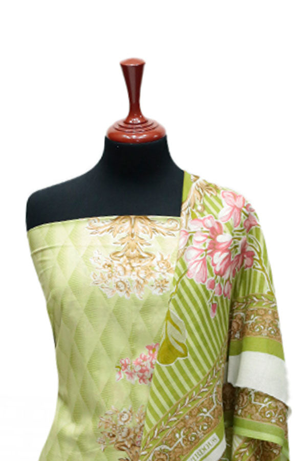 Firdous Korian Lawn Net Dupatta`25 D#12655 (Pista)