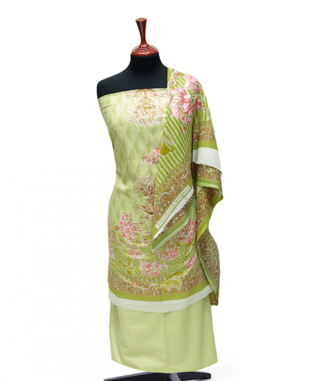 Firdous Korian Lawn Net Dupatta`25 D#12655 (Pista)