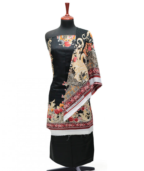 Firdous Korian Lawn Net Dupatta`25 D#12659 (Black)
