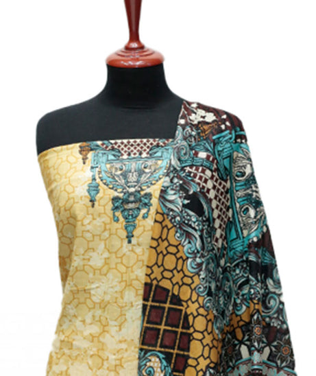 Firdous Korian N/Dupatta`25 D#12654 (L Golden)
