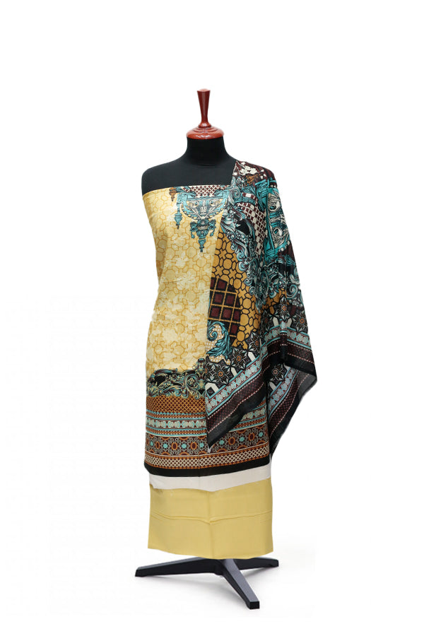 Firdous Korian N/Dupatta`25 D#12654 (L Golden)