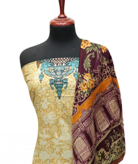 Firdous Korian N/Dupatta`25 D#12656 (Maroon)