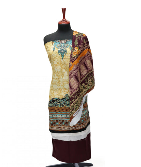 Firdous Korian N/Dupatta`25 D#12656 (Maroon)