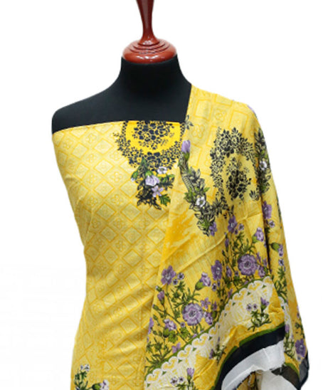 Firdous Korian N/Dupatta`25 D#12663 (Yellow)
