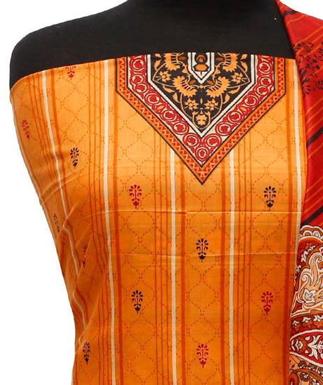 Firdous Print Lawn`22 D#612 Orange