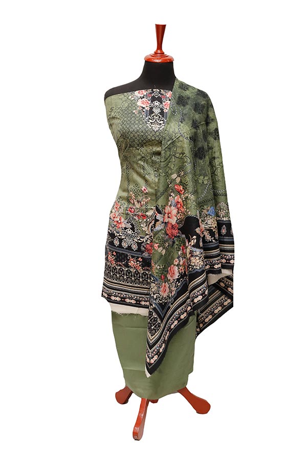Firdous Print Lawn`22 D#736 Green