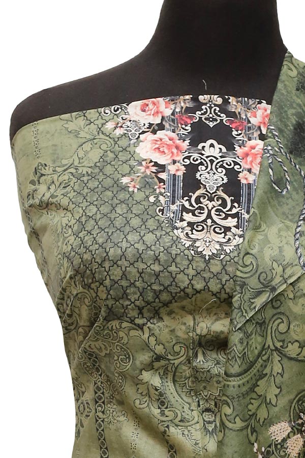 Firdous Print Lawn`22 D#736 Green