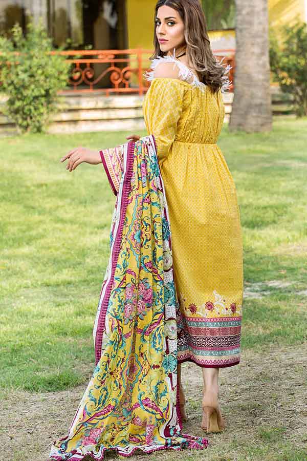 Five Star Divine Lawn`21 D#8016 Yellow