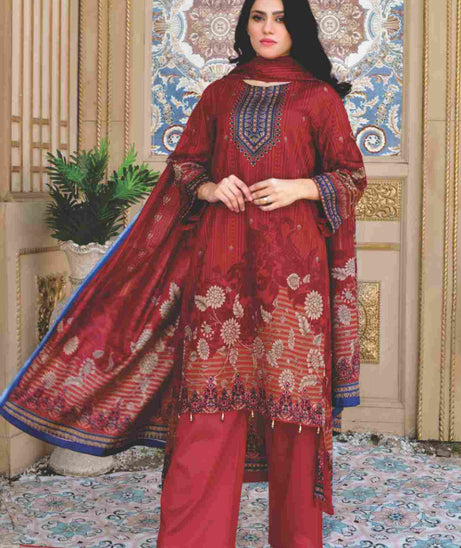 Five Star Moonsoon Lawn`22 D#2903 Red