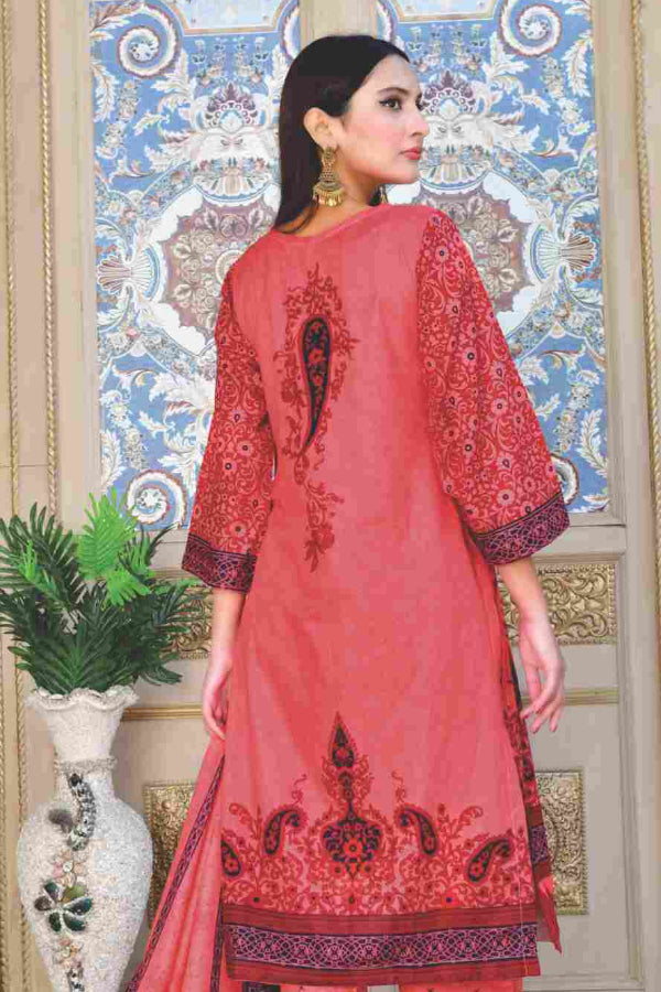 Five Star Moonsoon Lawn`22 D#2930 Peach Pink
