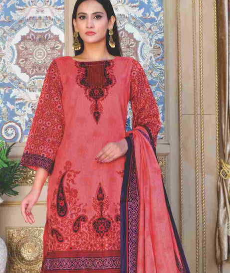 Five Star Moonsoon Lawn`22 D#2930 Peach Pink