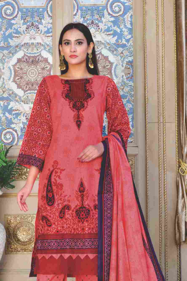 Five Star Moonsoon Lawn`22 D#2930 Peach Pink