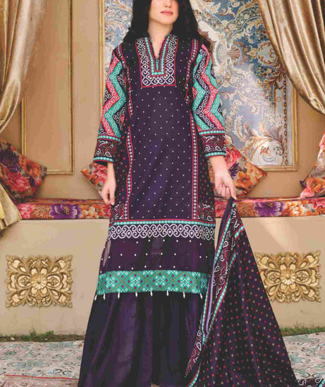 Five Star Moonsoon Lawn`22 D#2931 Purple