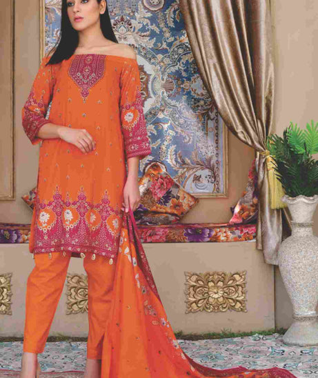 Five Star Moonsoon Lawn`22 D#2935 Orange