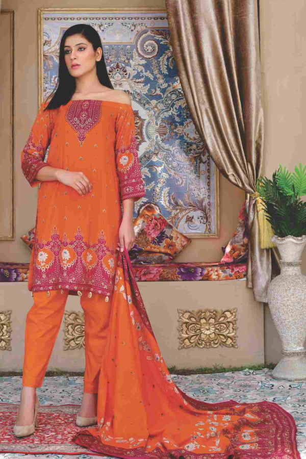 Five Star Moonsoon Lawn`22 D#2935 Orange