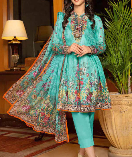 Five Star Muzlin C/Lawn`21 D#1312 Sea Green