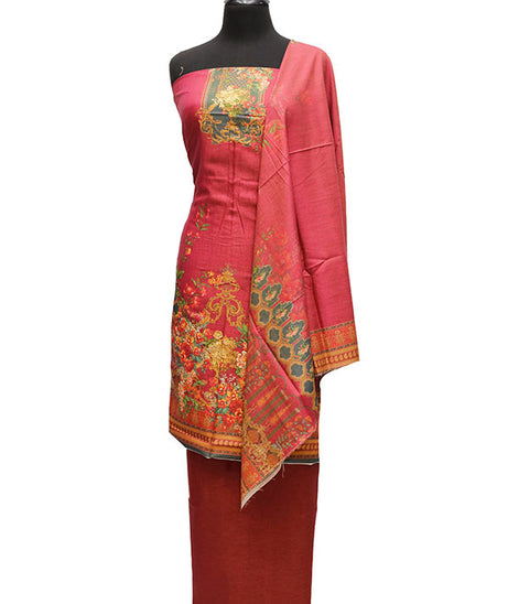 Floraison D/Chambray Linen`21 D#8191 (L Maroon)