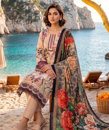 Floraison D/C Linen`26 D#7605 (L Brown)