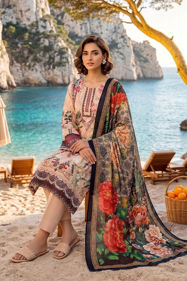 Floraison D/C Linen`26 D#7605 (L Brown)