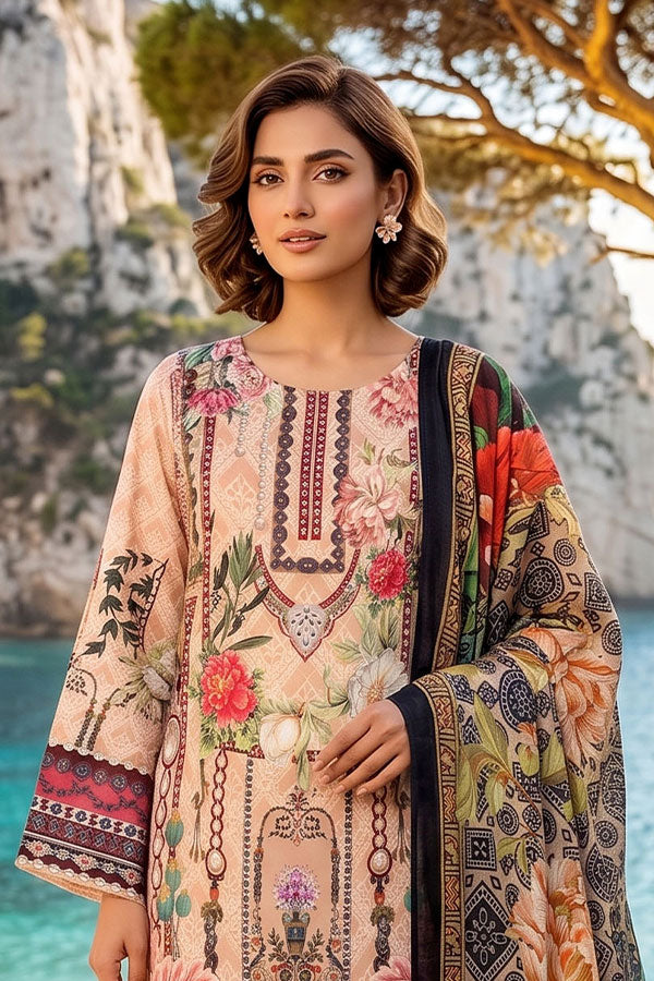 Floraison D/C Linen`26 D#7605 (L Brown)