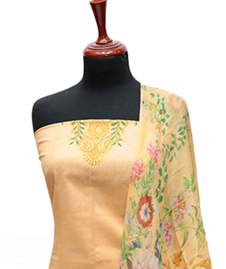 Floraison D/Chiffon Dupatta`25 D#11700 (Peach)